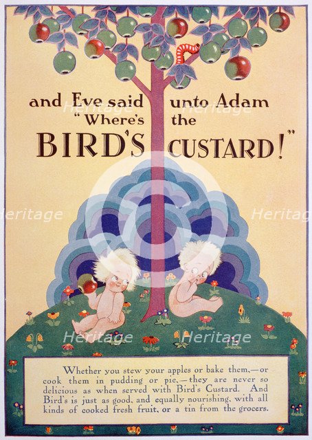 Bird's Custard advert, 1928. Artist: Unknown