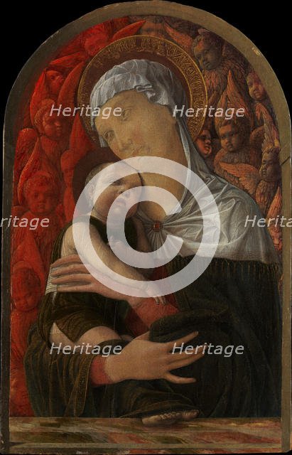 Madonna and Child with Seraphim and Cherubim, ca. 1454. Creator: Andrea Mantegna.