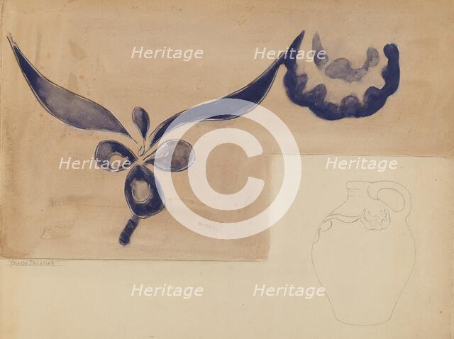 Jug, c. 1937. Creator: Yolande Delasser.