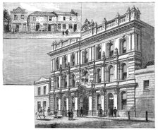 Street improvements at Port Elizabeth, South Africa: the old and the new, 1881. Creator: Unknown.