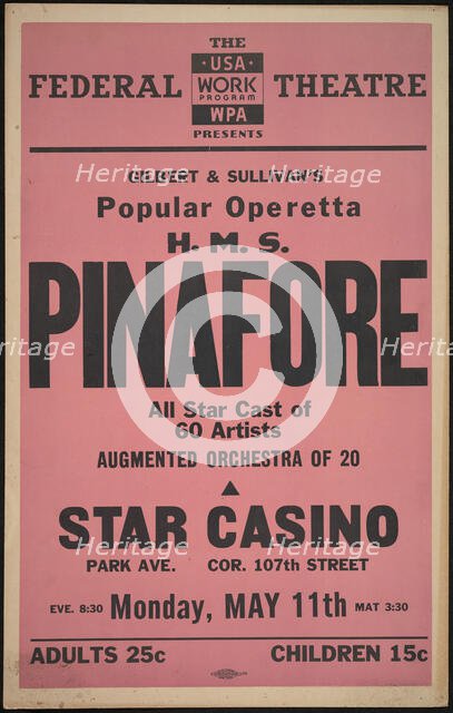 H.M.S. Pinafore, New York, [193-]. Creator: Unknown.