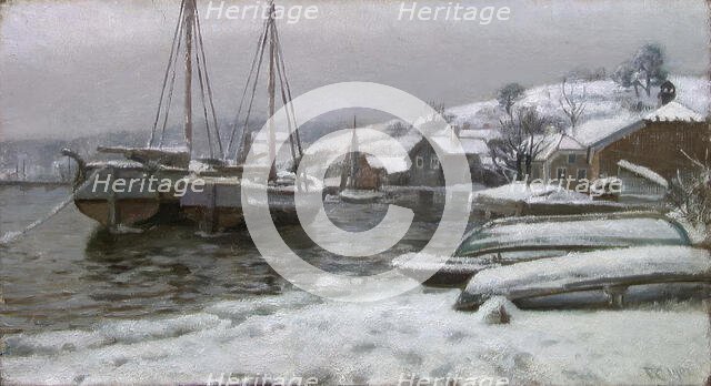 From the Harbour in Porsgrunn, 1901. Creator: Fredrik Jonas Lucian Botfield Collett.