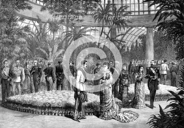 First meeting of the Crown Prince of Austria and Princess Stéphanie at Laekan, Brussels, 1880. Creator: Unknown.