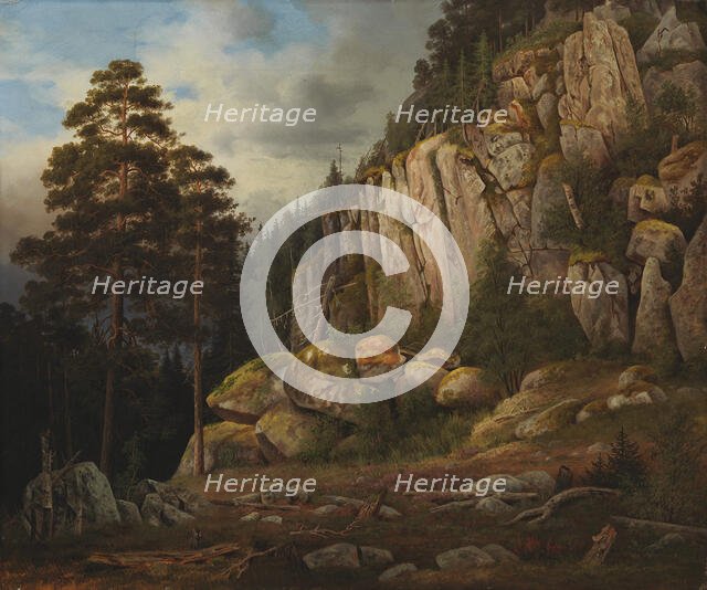 Suopeltovuori in Haminalahti, 1867. Creator: Magnus von Wright.