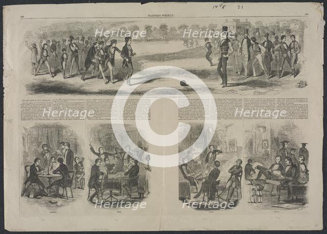 The Match between the Sophs and Freshmen , 1857. Creator: Winslow Homer (American, 1836-1910).