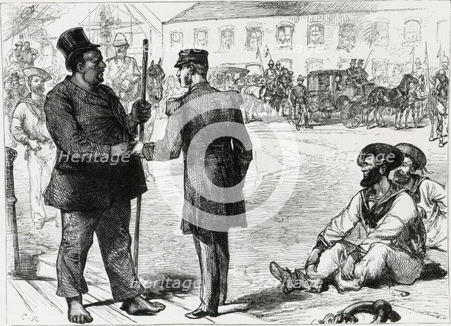 Cetshwayo, King of the Zulus, in captivity, South Africa, 1879. Artist: Unknown