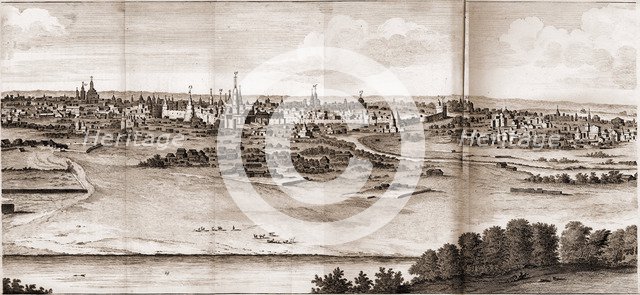 Moscow (From: Voyages par la Moscovie, en Perse, et aux Index orientales). Artist: Bruijn, Cornelis de (1652-1727)