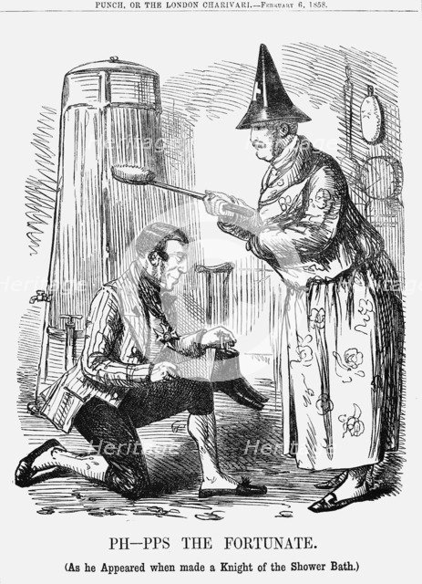 'Ph-pps The Fortunate', 1858. Artist: Unknown