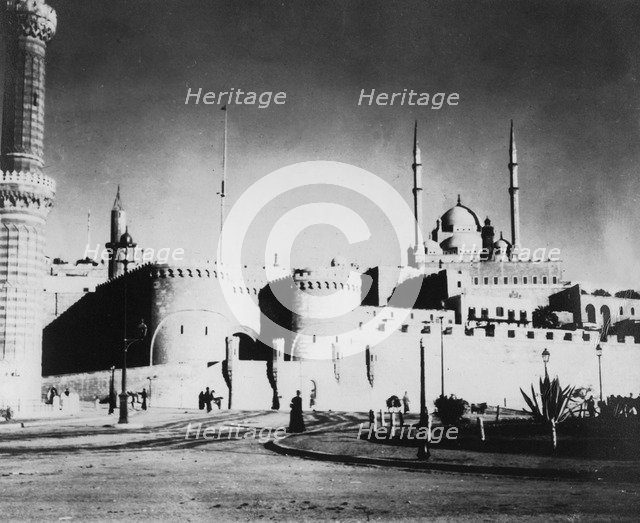 Citadel and Mohammed Ali Mosque, Cairo, Egypt, late 19th or early 20th century. Artist: Unknown