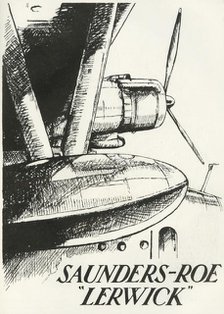 'Saunders-Roe "Lerwick"', 1941. Creator: Unknown.