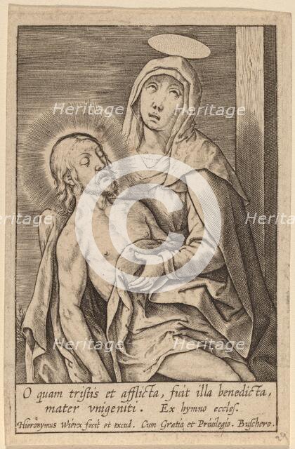 O quam tristis et afflicta .... Creator: Hieronymous Wierix.