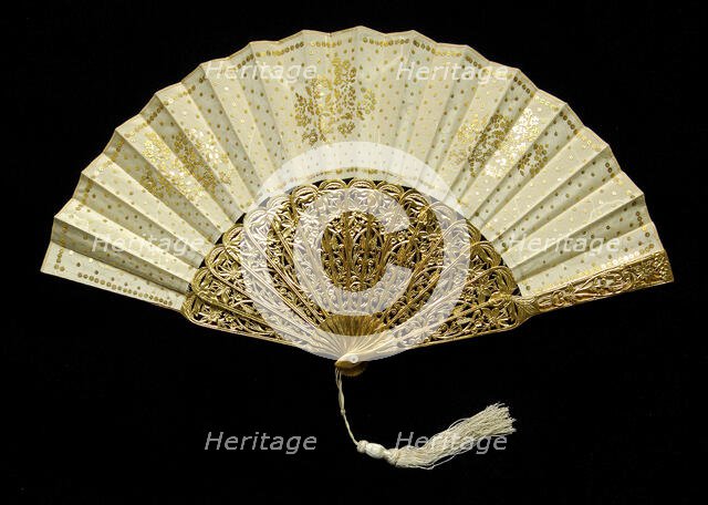 Fan, French, 1860-69. Creator: Unknown.