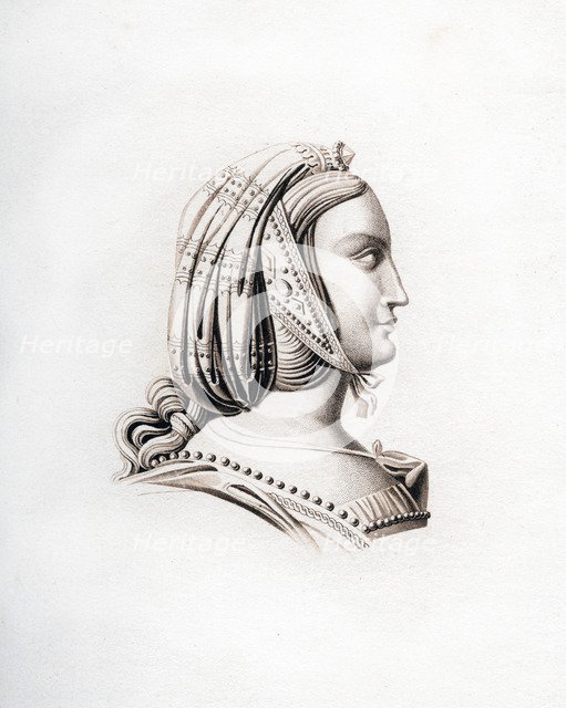 Headdress, early 16th century, (1843).Artist: Henry Shaw