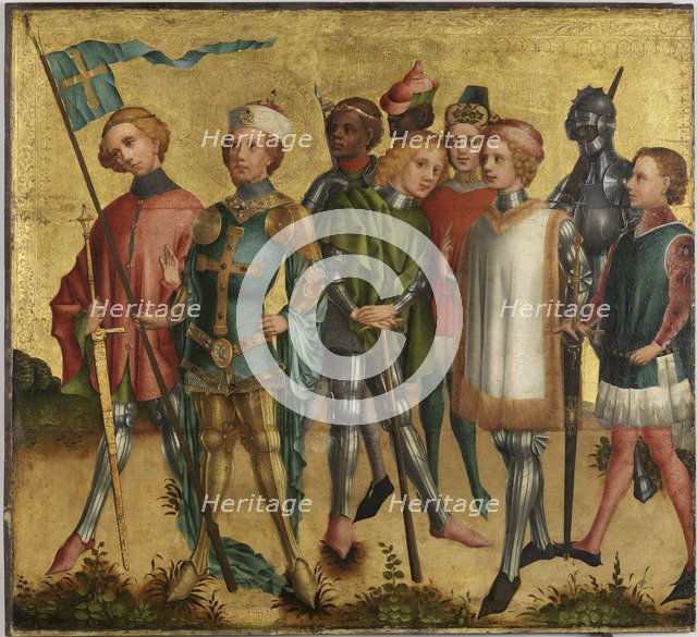 Saint Gereon of Köln with soldiers, ca 1460. Artist: Master of Cologne (active ca 1500)