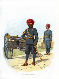 'The Bombay Artillery', c1890.Artist: H Bunnett