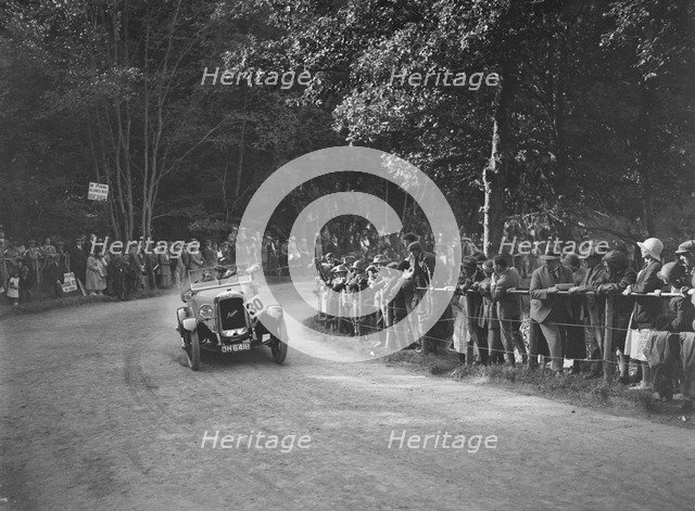Austin Twenty open tourer of A Waite at the MAC Shelsley Walsh Hillclimb, Worcestershire, 1923. Artist: Bill Brunell.