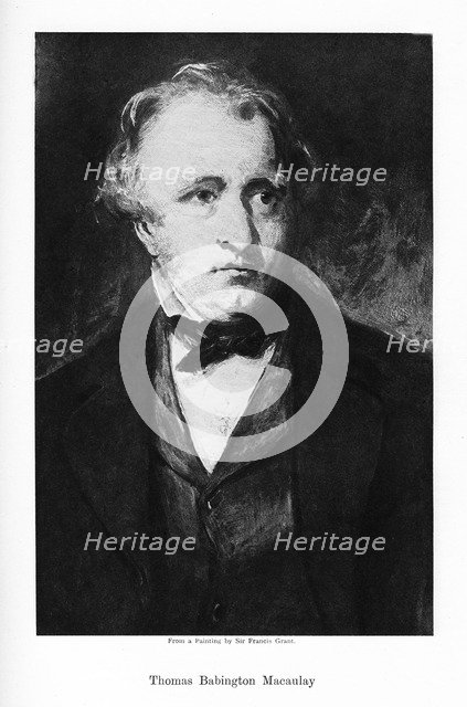 Thomas Babington, British poet, historian and Whig politician, 19th century.  Creator: Unknown.