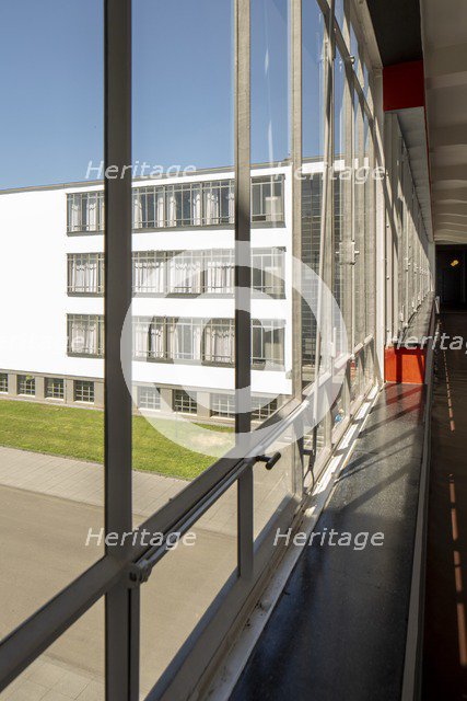 The Bauhaus building, Dessau, Germany, 2018.  Artist: Alan John Ainsworth.