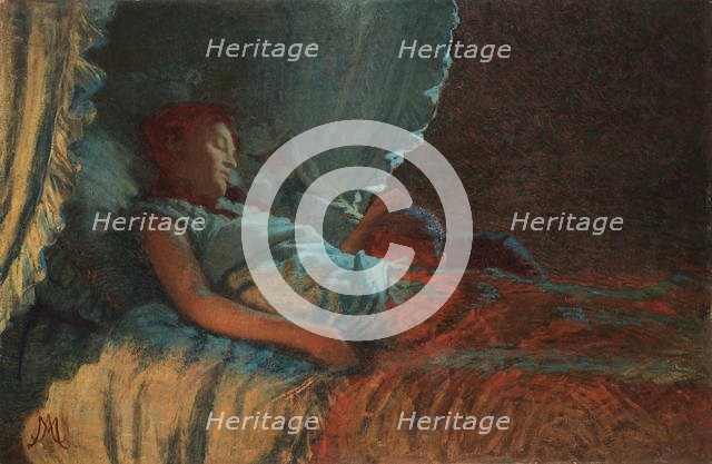 Alba Serena (Maternity), 1889-1890. Creator: Morbelli, Angelo (1853-1919).