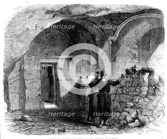 Interior of the Monastery of St. George, Balaclava, 1856.  Creator: Unknown.