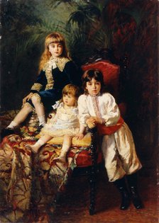 'The Balashov's Children', 1880. Artist: Konstantin Makovsky