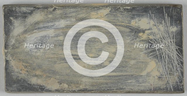 Colour mixing stone that belonged to Jean Moulin, between 1919 and 1938. Creator: Unknown.