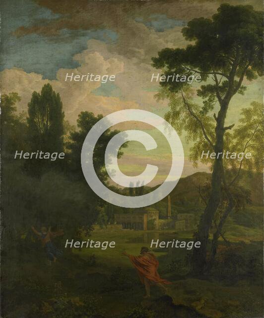 Arcadian Landscape with Jupiter and Io, 1680-1726. Creator: Johannes Glauber.