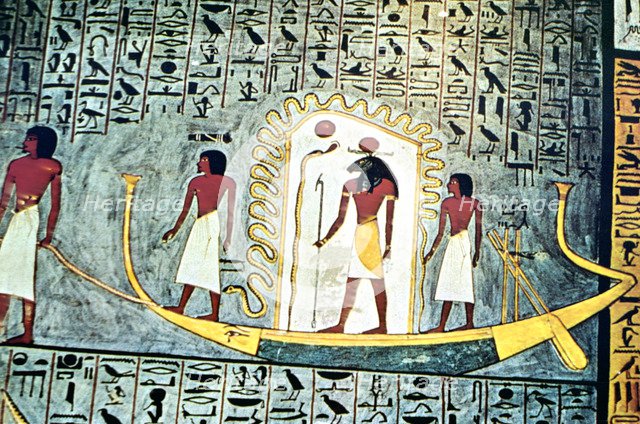 The Sun God Ra, Boat Scene Artist: Unknown