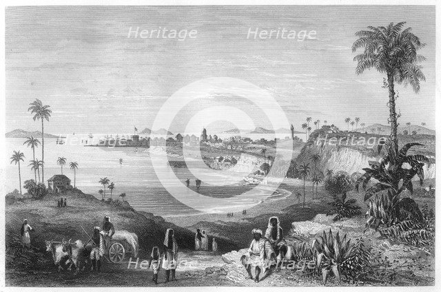'View of Bombay showing the fort', c1860. Artist: Unknown
