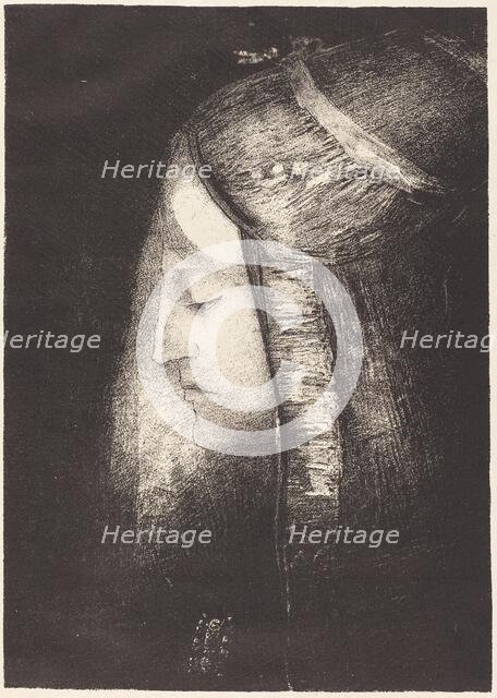 Profil de lumiere (Profile of light), 1886. Creator: Odilon Redon.