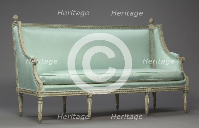 Settee, c. 1780. Creator: Philippe-Joseph Pluvinet (French, 1793).