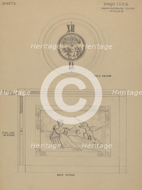 Banjo Clock, 1935/1942. Creator: Emilio Zito.