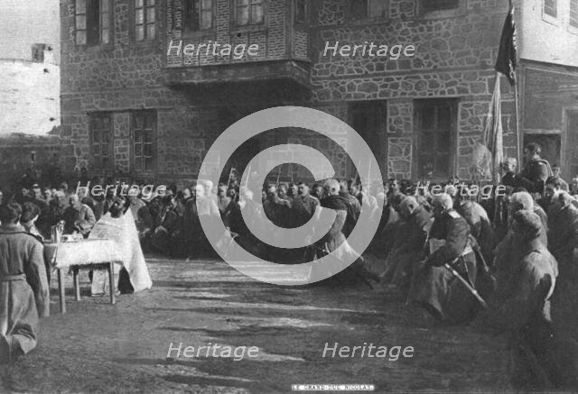 'Apres les victoires russes en Armenie; Un 'Te Deum' a Erzeroum en presence du grand..., 1916. Creator: Unknown.