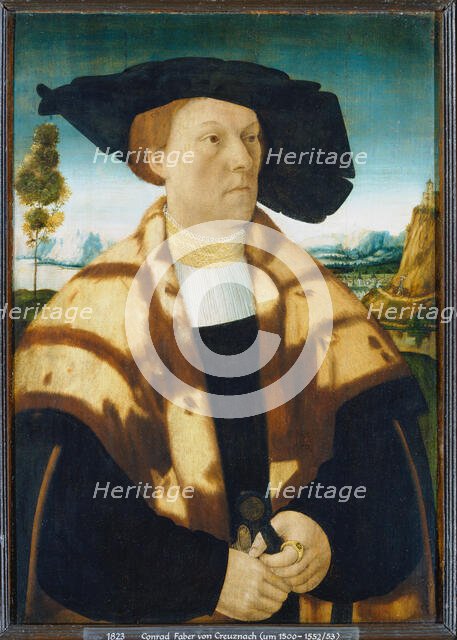 Portrait of Johann Stralenberg, 1526. Creator: Conrad Faber von Creuznach.