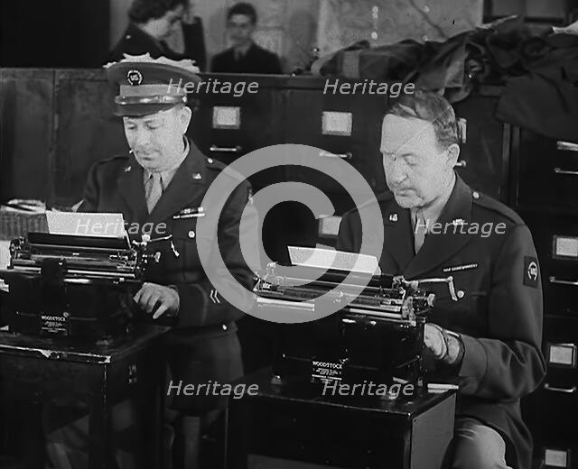 Journalists at Work, 1943. Creator: British Pathe Ltd.