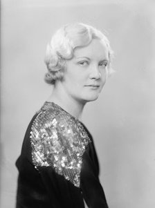 Della M. Adcock, Portrait, 1933. Creator: Harris & Ewing.