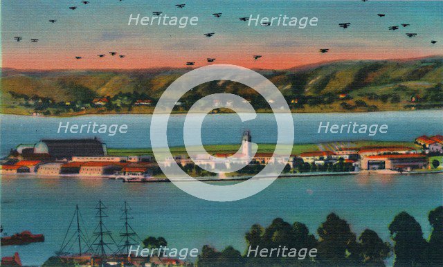 'North Island. U.S. Naval Air Station. San Diego, California', c1941. Artist: Unknown.