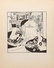 From "Tales at the Dressing Table" , c1908-1910. Creator: Bayros, Franz von (1866-1924).