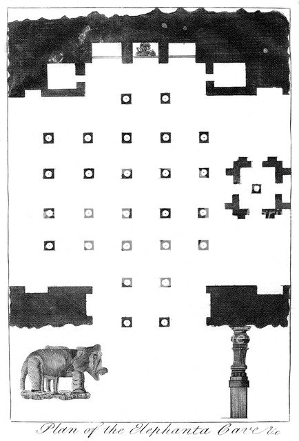 'Plan of the Elephanta Caves', India, 1799. Artist: Unknown