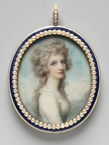 Portrait of Mary Frances (Fanny) Swinburne, c. 1786. Creator: Richard Cosway (British, 1742-1821).