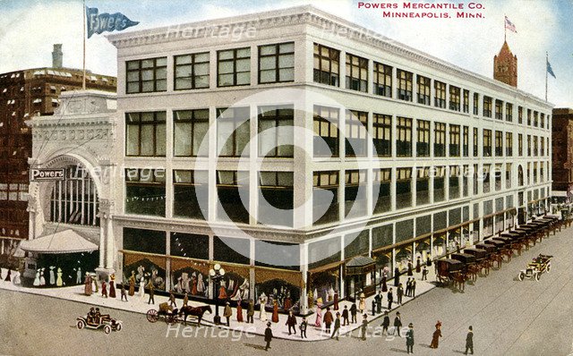 Powers Mercantile Company department store, Minneapolis, Minnesota, USA, 1913. Artist: Unknown