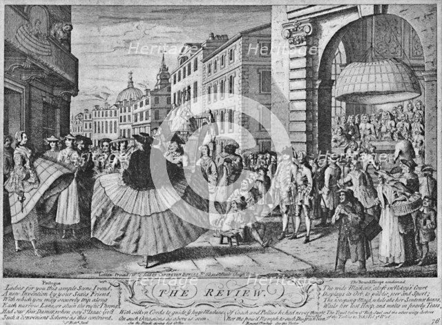 'The Review: A Satire on Hoops', c1733, (1904). Artist: Unknown.