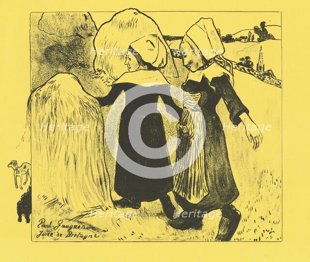 Pleasures of Brittany (Joies de Bretagne), 1889. Creators: Paul Gauguin, Ambroise Vollard.