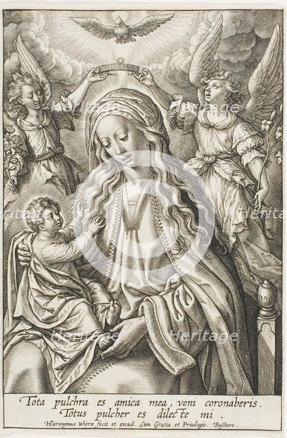 Virgin and Child, before 1619. Creator: Jan Wierix.