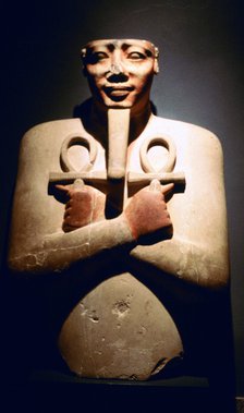 Statue of Ancient Egyptian pharaoh Tuthmosis III, Luxor, 18th Dynasty, 15th century BC. Artist: Unknown