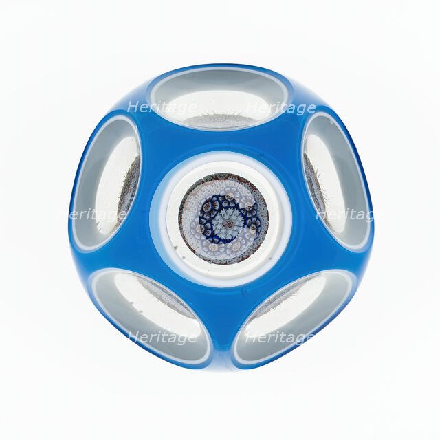 Paperweight, Baccarat, c. 1845-60. Creator: Baccarat Glasshouse.