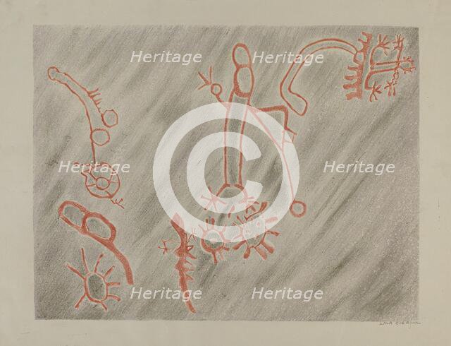 Petroglyph, 1935/1942. Creator: Lala Eve Rivol.