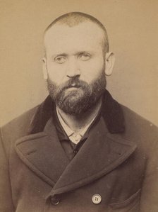 Sentenac. Phillipe. 36 ans, né à Soulan (Ariège). Menuisier. Anarchiste. 7/3/94., 1894. Creator: Alphonse Bertillon.