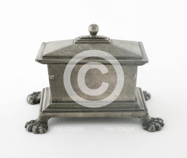 Box with Cover, Europe, c. 1800. Creator: Unknown.