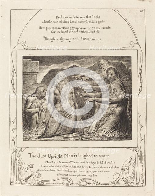 Job Rebuked by His Friends, 1825. Creator: William Blake.